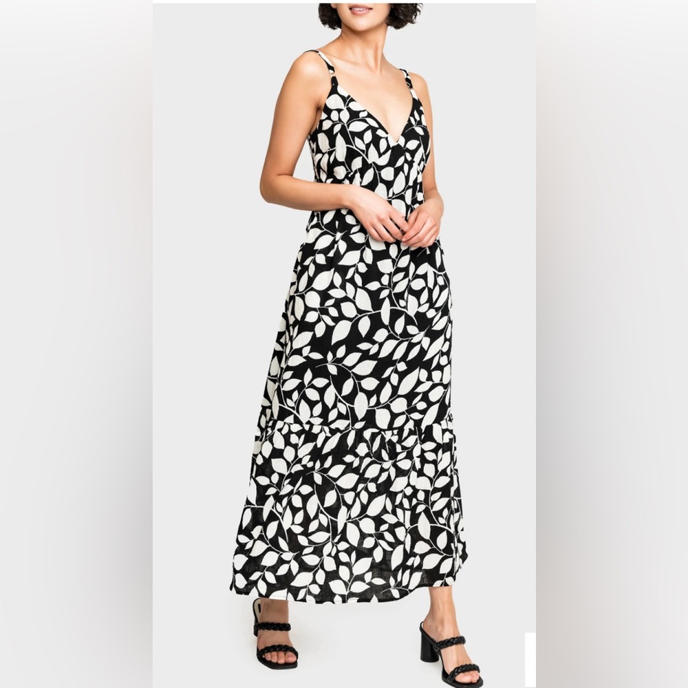 gibsonlook Carmen Smocked Tie-Back Maxi Dress